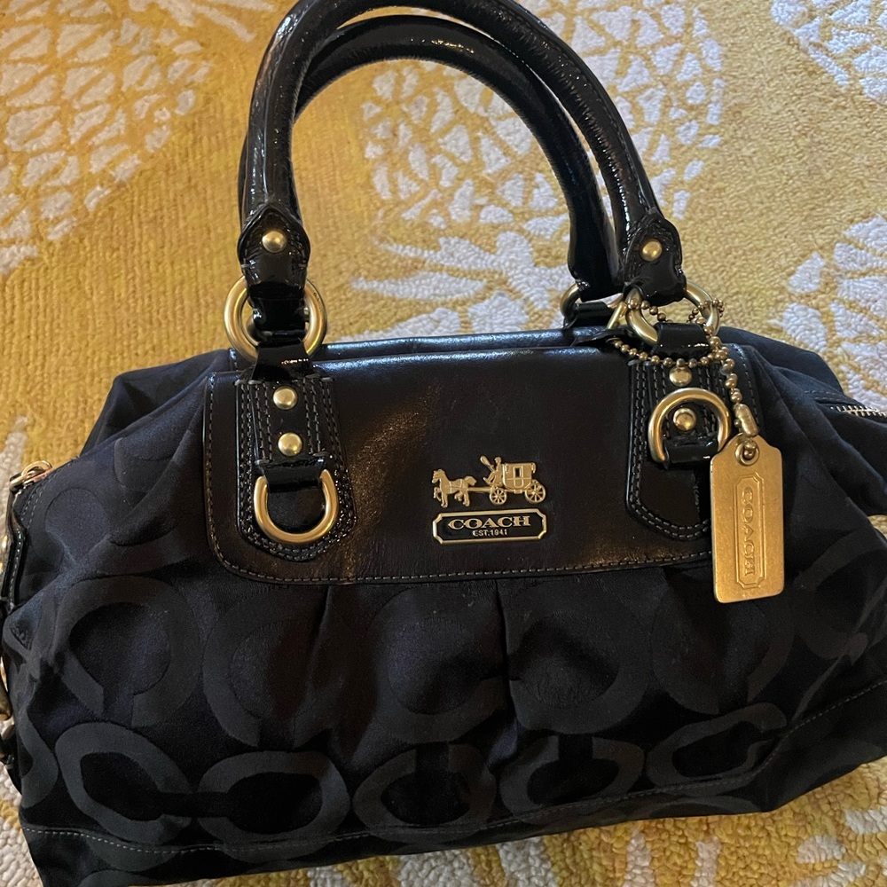 Stunning Coach Madison OP Art sateen Sabrina